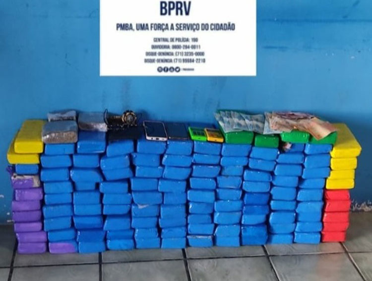 Homem é flagrado com 120 kg de drogas em São Gonçalo dos Campos