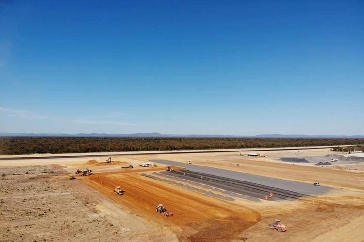 Obras do novo aeroporto de Bom Jesus da Lapa atingem 81%