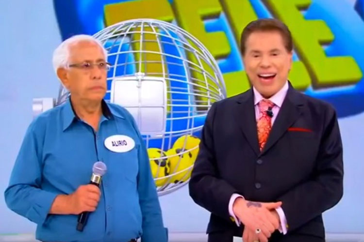 Caetiteense ganha R$ 500 mil na Tele Sena e aparece em programa ao lado de Sílvio Santos