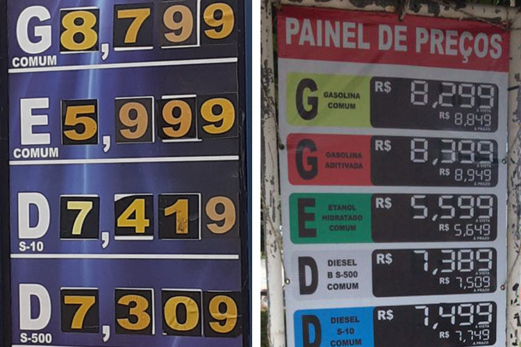 Gasolina chega a R$ 8,799 em Livramento de Nossa Senhora e R$ 8,299 em Brumado