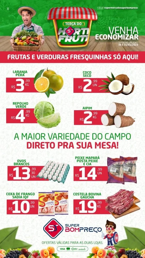 Confira as promoções no Supermercado Super Bom Preço em Brumado