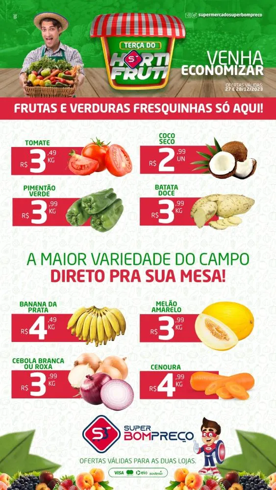 Confira as promoções no Supermercado Super Bom Preço em Brumado