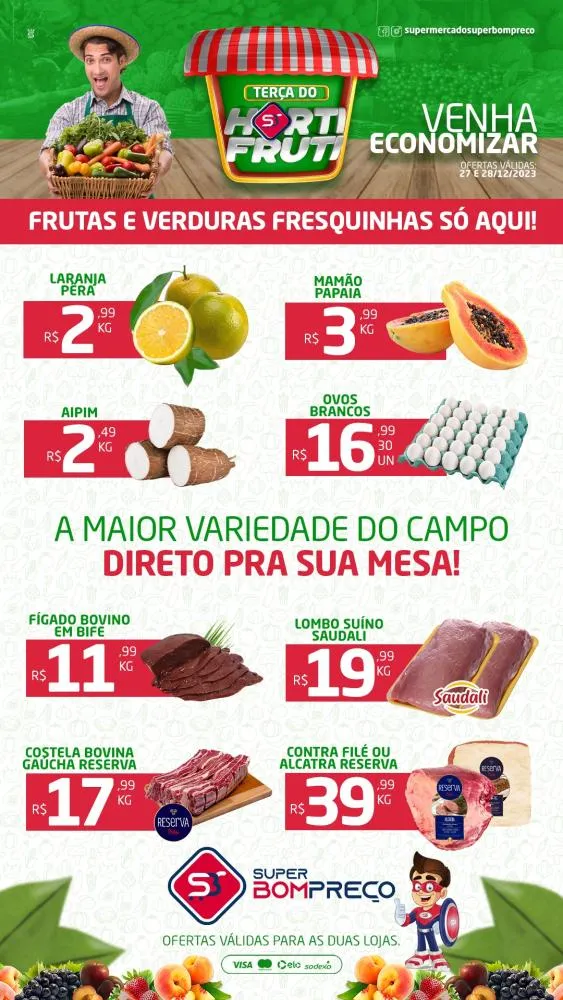 Confira as promoções no Supermercado Super Bom Preço em Brumado