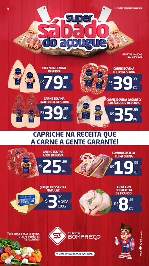 'Sábado do Açougue': Confira as promoções no Supermercado Super Bom Preço em Brumado