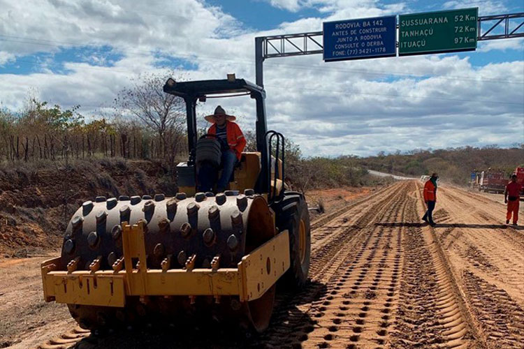 BA-142 está sendo reestruturada no trecho entre Anagé e Tanhaçu