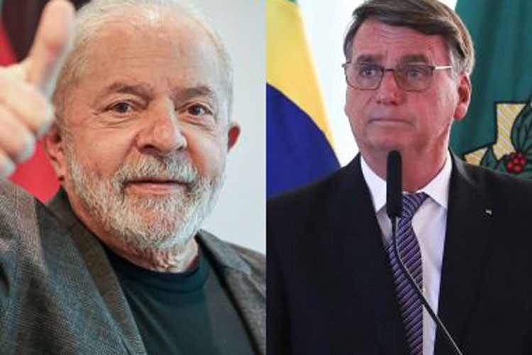 Ipec: Lula tem 51% das intenções de voto no 2º turno, e Bolsonaro, 42%