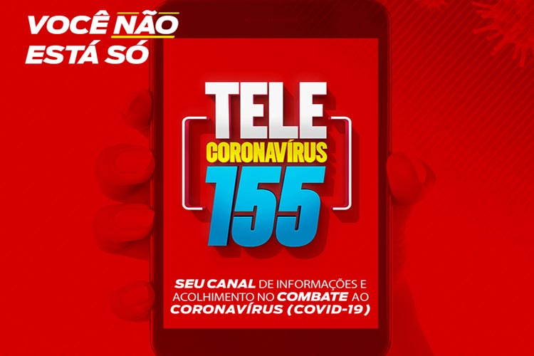 Tele Coronavírus 155 começa a funcionar para atender a população gratuitamente na Bahia
