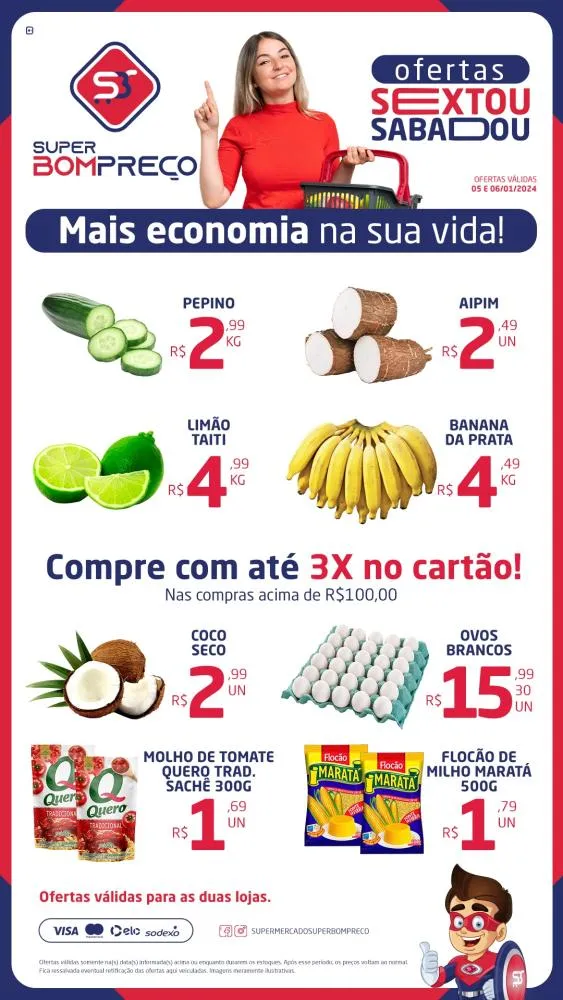 Confira as promoções no Supermercado Super Bom Preço em Brumado