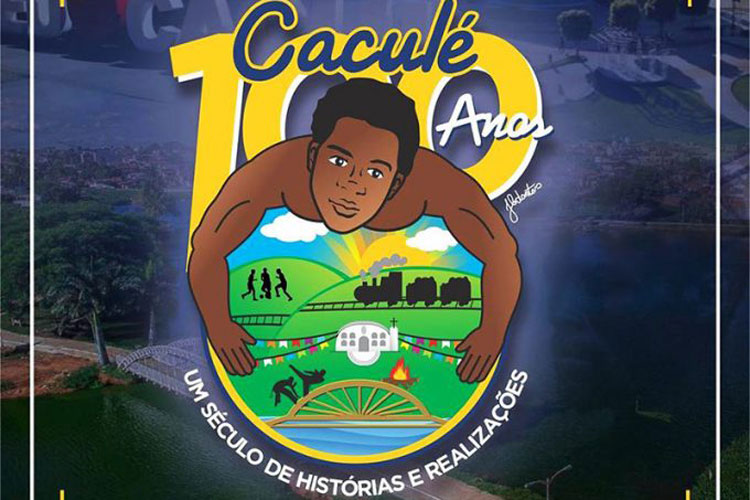 Com arte criada por aluna da rede municipal, Governo de Caculé lança logomarca do centenário