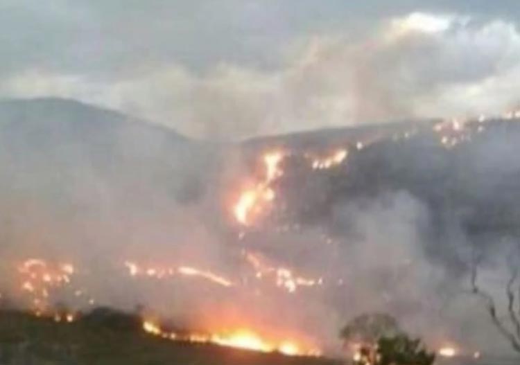 Rio de Contas: Incêndio destruiu espaço equivalente a 540 campos de futebol