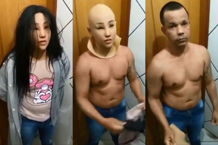 Traficante tenta fugir de prisão no Rio de Janeiro com máscara de mulher