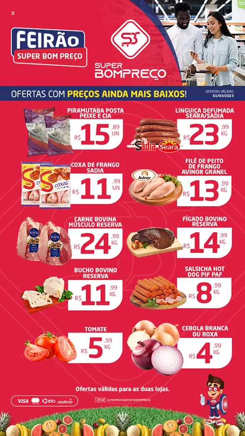 Confira as promoções no Supermercado Super Bom Preço em Brumado