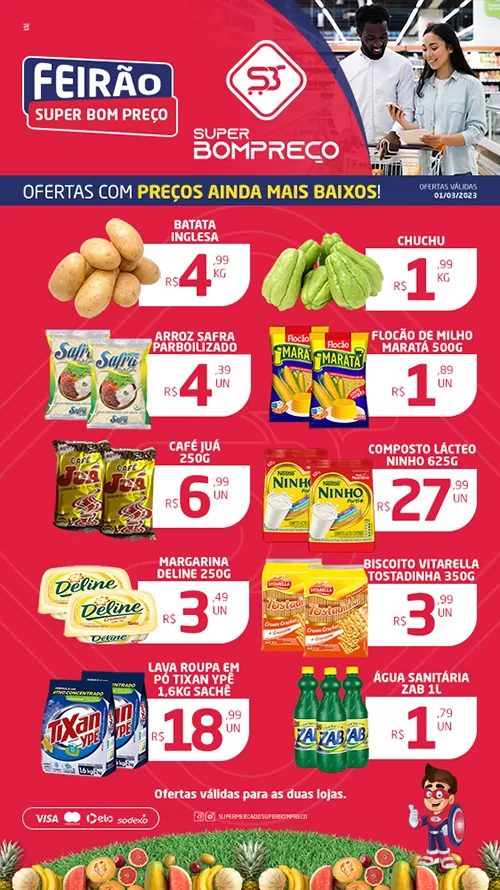 Confira as promoções no Supermercado Super Bom Preço em Brumado