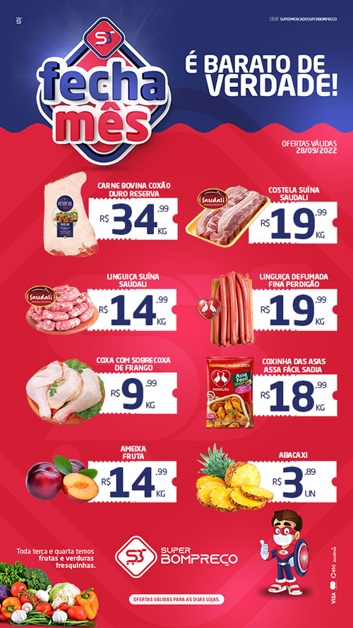 Confira as promoções no Supermercado Super Bom Preço em Brumado