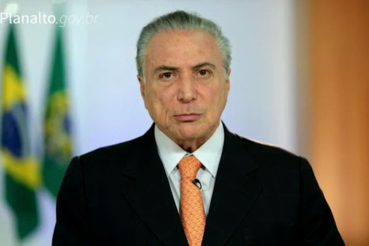 Pesquisa aponta que Michel Temer é desaprovado totalmente por 93% dos brasileiros