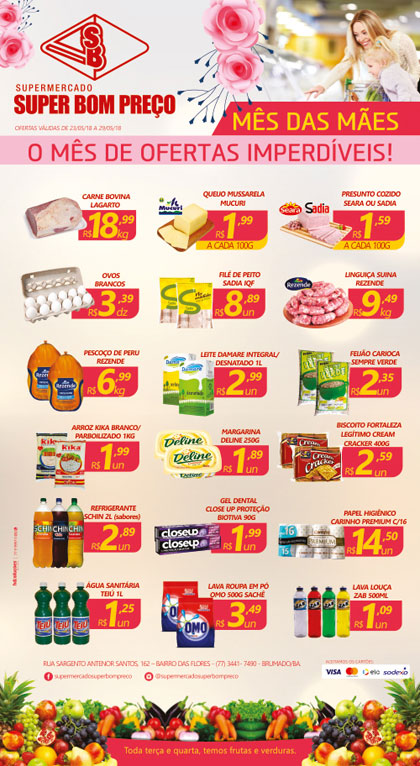 Confira as promoções no Supermercado Super Bom Preço em Brumado