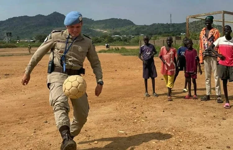 Oficial da PM-BA que atua na Cipe Chapada retorna de missão da ONU na África