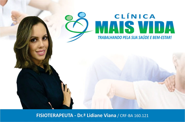 Fisioterapeuta especialista em terapia manual, Lidiane Viana, atendendo na Clínica Mais Vida
