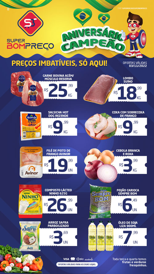 Confira as promoções no Supermercado Super Bom Preço em Brumado