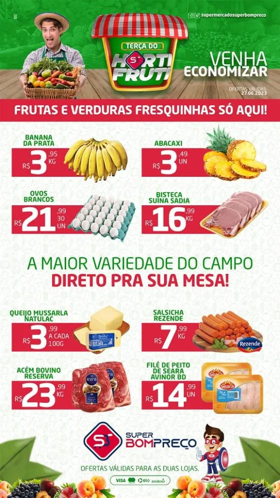 Confira as promoções no Supermercado Super Bom Preço em Brumado