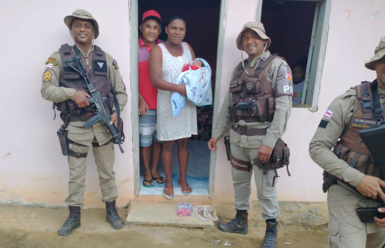 Polícia Militar salva vida de bebê na zona rural de Valença