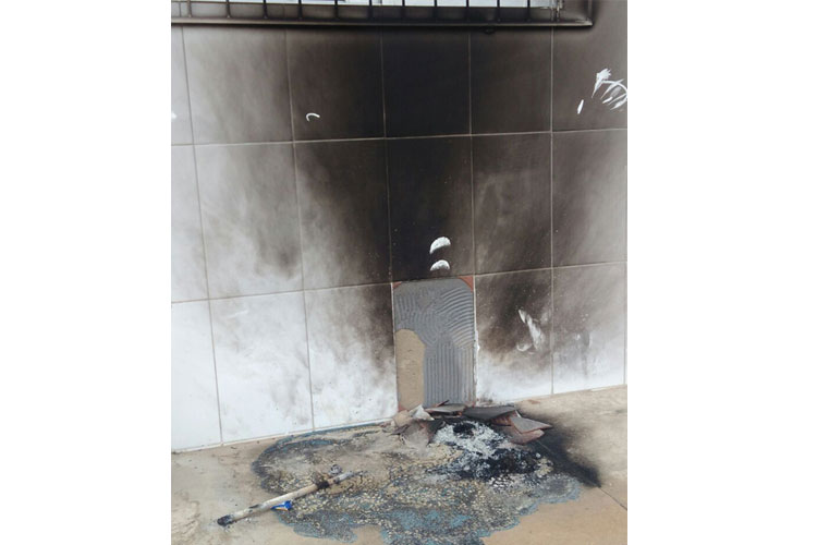 Vândalos ateiam fogo em lixeira e atinge Cras na Vila Presidente Vargas em Brumado