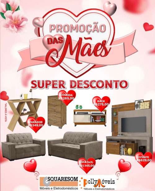 Squaresom oferece super descontos em toda linha de produtos para o Dia das Mães