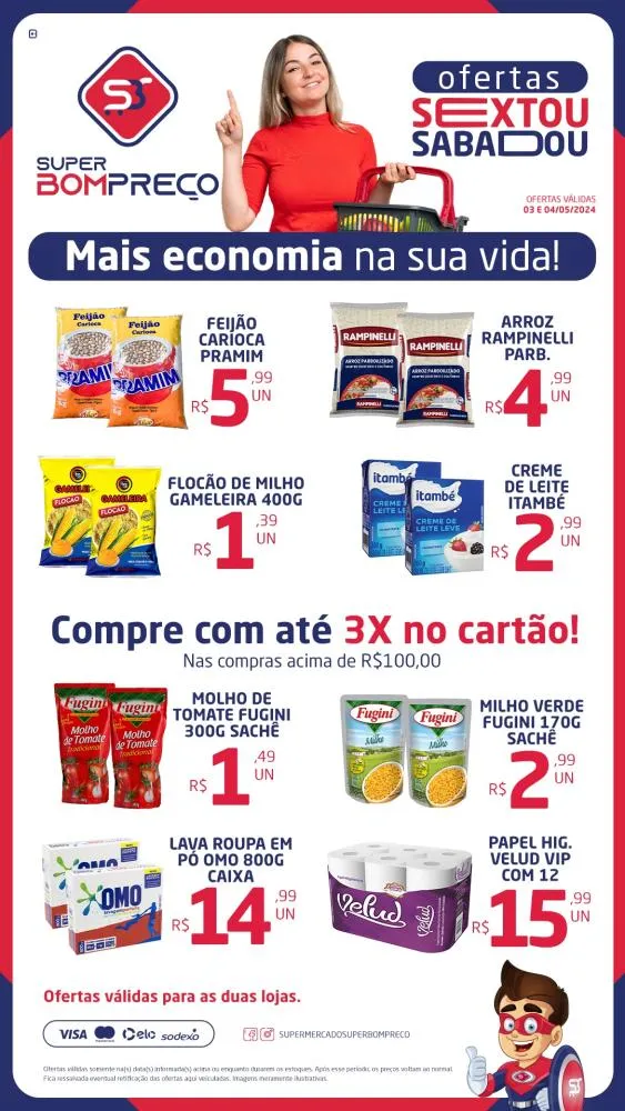 Confira as promoções no Supermercado Super Bom Preço em Brumado