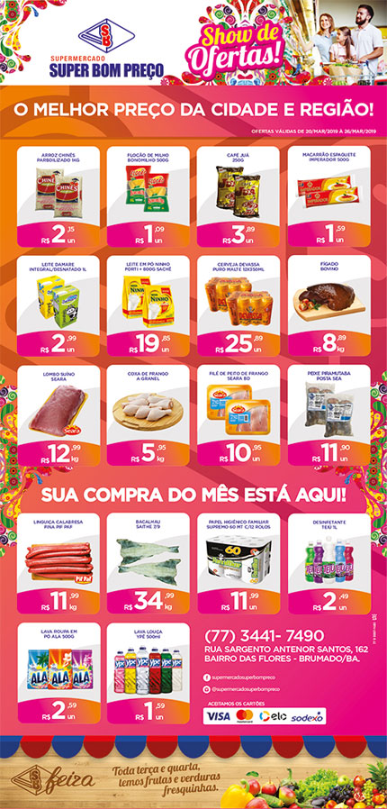 Confira as promoções da semana no Supermercado Super Bom Preço em Brumado