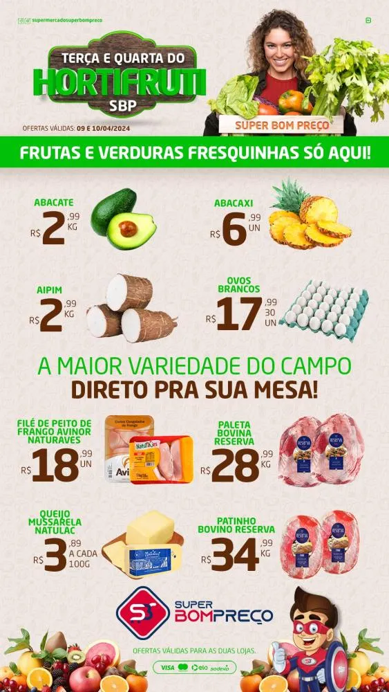 Confira as promoções no Supermercado Super Bom Preço em Brumado