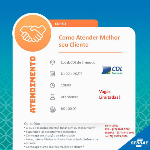 CDL de Brumado promove curso para otimizar o atendimento aos clientes