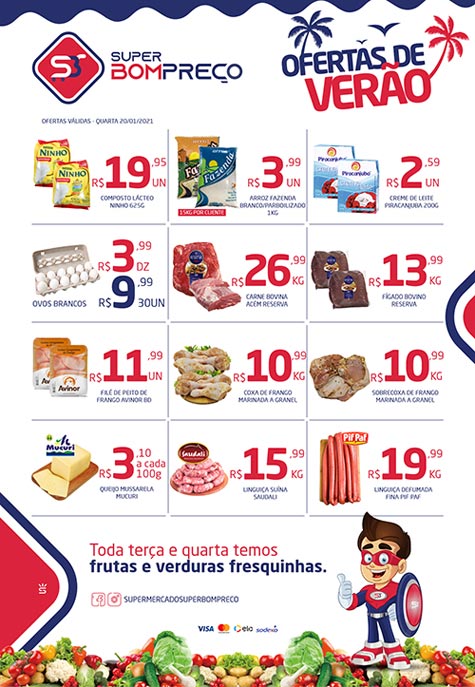 Confira as 'Ofertas de Verão' no Supermercado Super Bom Preço em Brumado