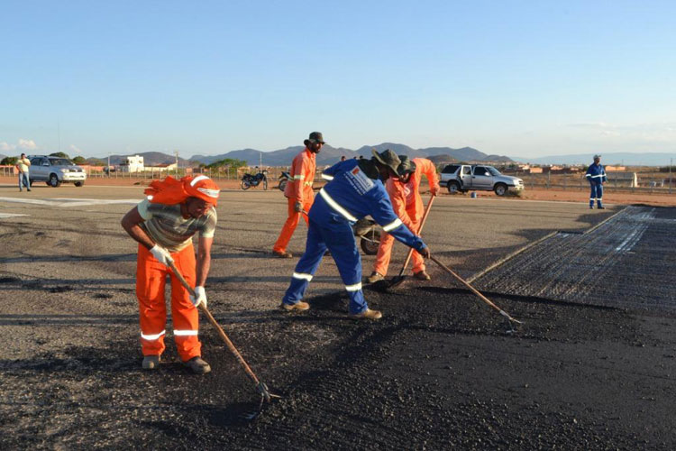 Obras de reforma da pista do aeroporto de Guanambi são iniciadas