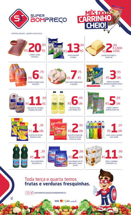 Confira as promoções no Supermercado Super Bom Preço em Brumado