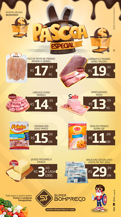 Confira as promoções no Supermercado Super Bom Preço em Brumado