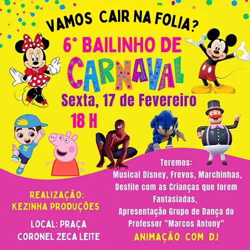 Kezinha Produções promove sexta edição do Carnaval Infantil em Brumado