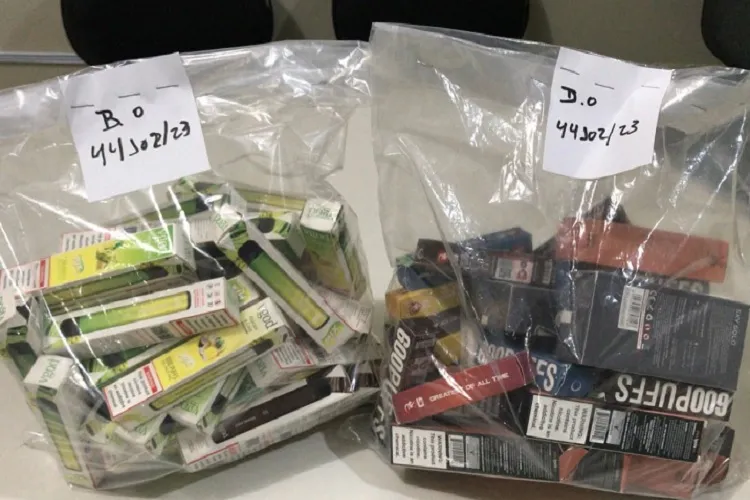 Polícia Civil apreende 76 cigarros eletrônicos em Vitória da Conquista