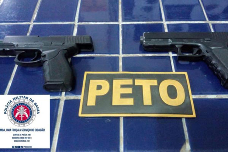 PM prende bandidos com armas falsas depois de causa pânico na zona rural de Brumado