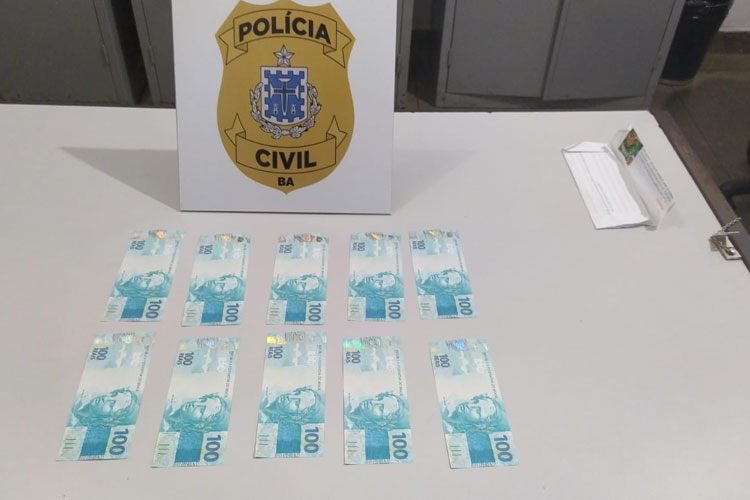 Vendedor de bebidas é preso com R$ 1 mil em notas falsas que chegou pelos Correios em Brumado