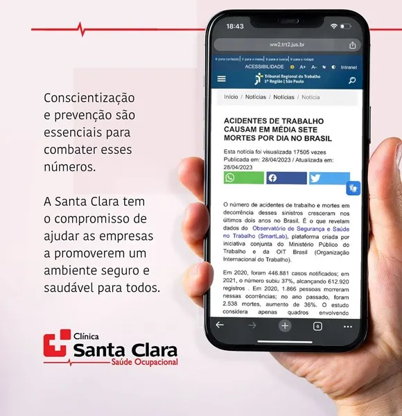 Clínica Santa Clara: Acidentes de trabalho e mortes aumentam no país