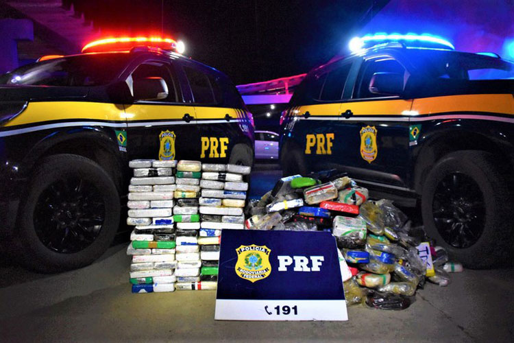 Barreiras: PRF apreende 400 kg de drogas e causa prejuízo de R$ 55 milhões ao crime organizado