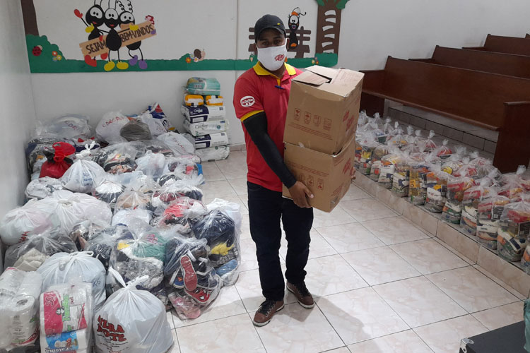 Batistas de Brumado arrecadam alimentos para famílias atingidas pelas chuvas no sul da Bahia