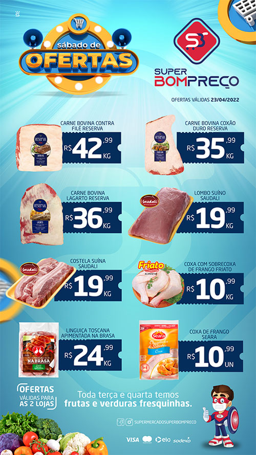 'Sábado de Ofertas': Confira as promoções no Supermercado Super Bom Preço em Brumado