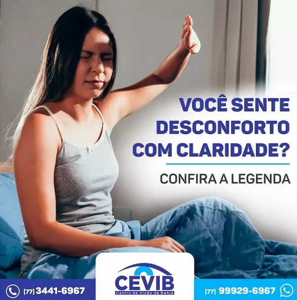 Cevib explica o que é fotofobia e possíveis causas para condição