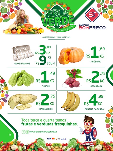 Confira as promoções no Supermercado Super Bom Preço em Brumado