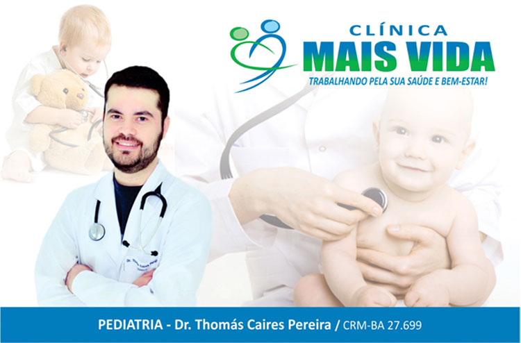 Thomás Caires Pereira, pediatra, passa a atender na Clínica Mais Vida, ampliando quadro de especialistas