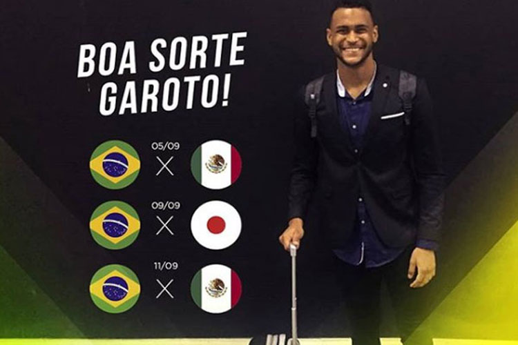 Jogador natural de Brumado embarca com a seleção brasileira sub-20 para o México