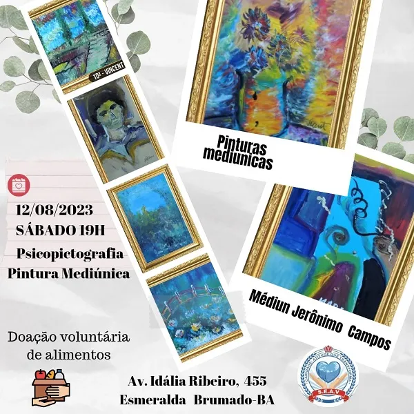 SEAV promove sessão de pintura mediúnica no próximo sábado em Brumado