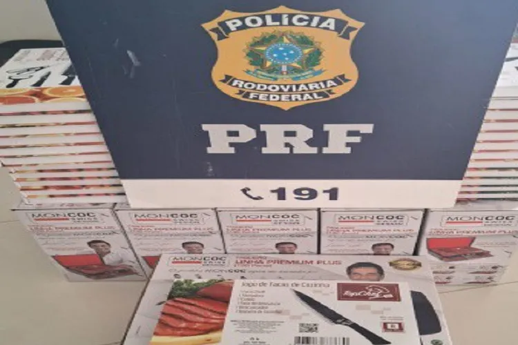 Conquista: PRF realiza apreensão de mercadoria sem nota fiscal avaliada em R$ 26 mil