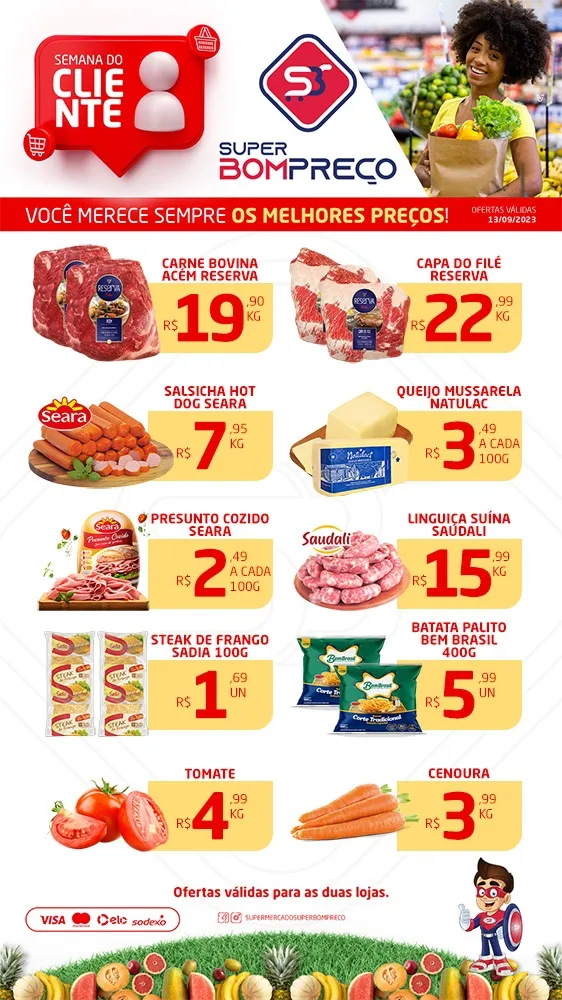 Confira as promoções no Supermercado Super Bom Preço em Brumado